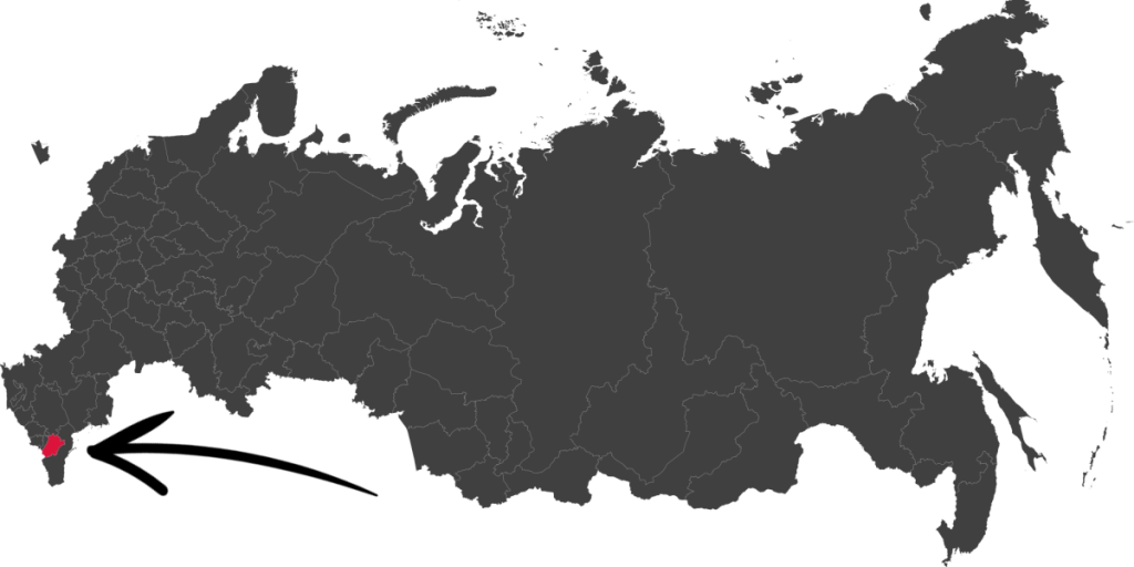 Chechnya, map