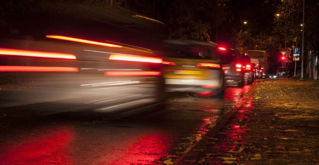 Trafik, höstväder