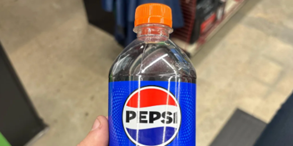 Hvorfor har nogle Pepsi-flasker orange låg?