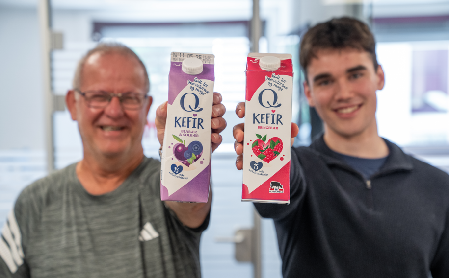Kefirentusiastene Per Arne og Andre har bidratt sterkt til utviklingen av Q Kefir