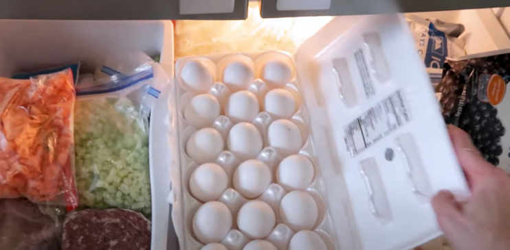 egg, æg i fryseren