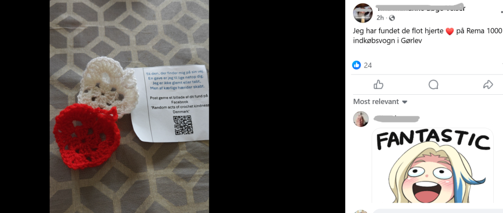 Random acts of crochet kindness Denmark