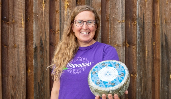 Blåmuggosten Kraftkar, Kristin Waagen daglig leder i Tingvollost, cheese, blåskimmelost