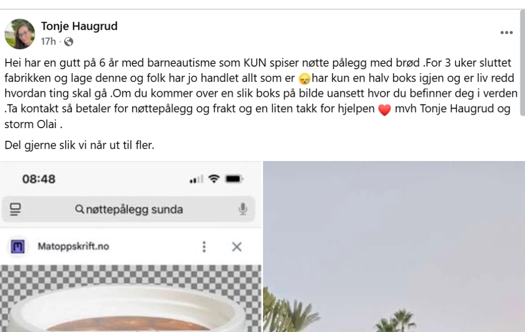 Tonje Haugrud, Nøtte