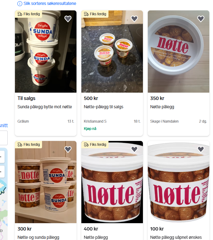Nøtte, Sunda, Finn.no