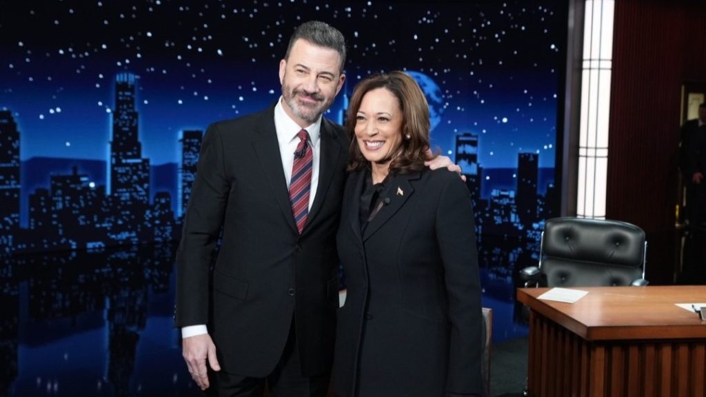 Vice President Kamala Harris with Jimmy Kimmel