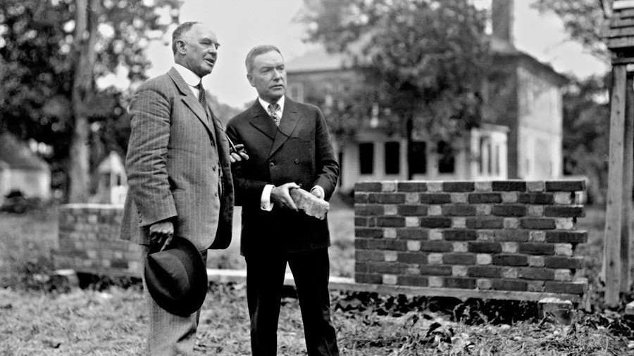 W. A. R. Goodwin and John D. Rockefeller Jr.