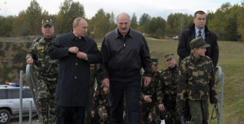 Zapad-2013 Putin Lukashenko