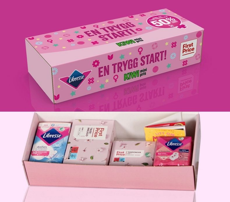 Gratis til alle tweens, pubertet, menstruasjon, mensen, piger, jenter, bind, tampong, girls, libresse, first price, period