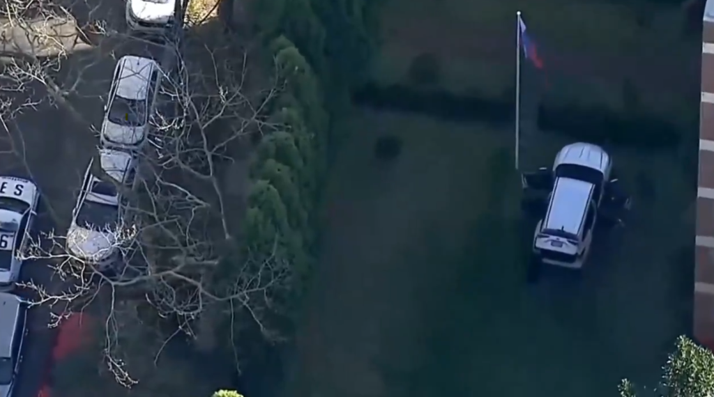 Man Crashes Car Into Russian Consulate sydney