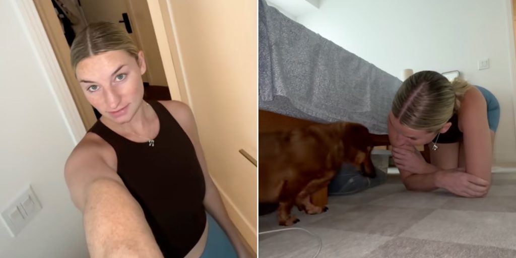 Ejer gør hysterisk forsøg på at gå tur med sin hund: Går slet ikke som planlagt
