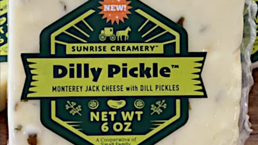 Sunrise Creamery Dilly Pickle Monterey Jack with Pickles Cheese