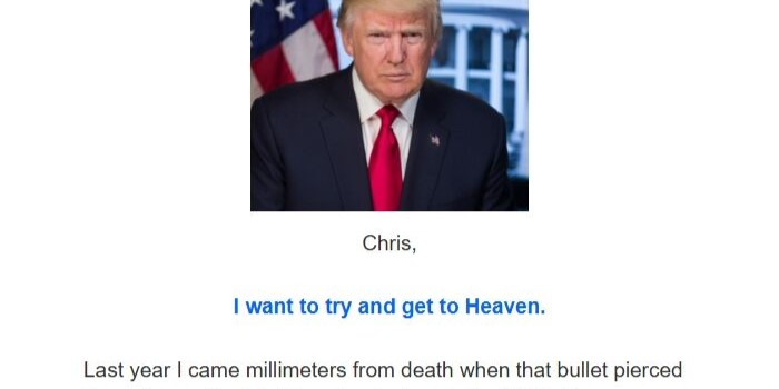 Donald Trump, email