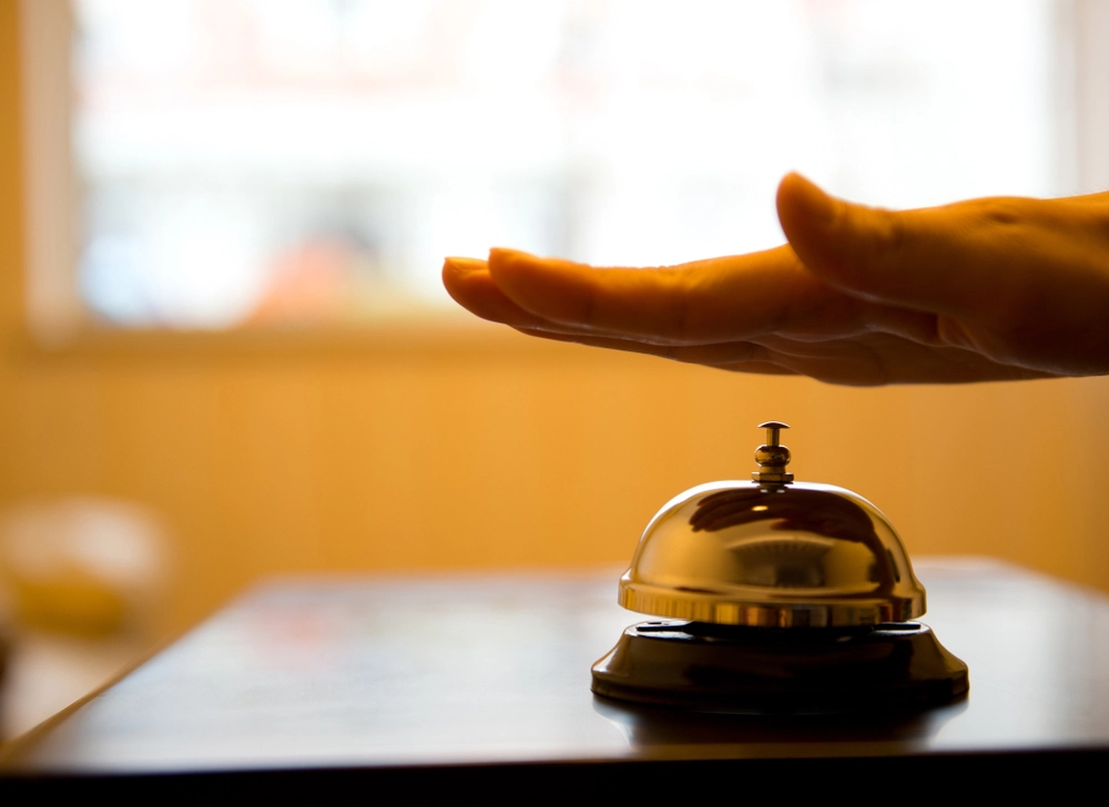 Hotel,Reception,Counter,Desk,Bell, front desk, reseption, resepsjon, hotell