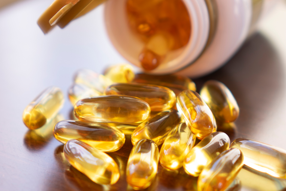Fish,Oil,Capsules,With,Omega,3,And,Vitamin,D,In