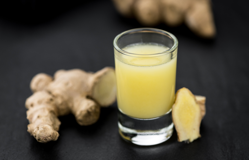 ginger, shot, ingefær