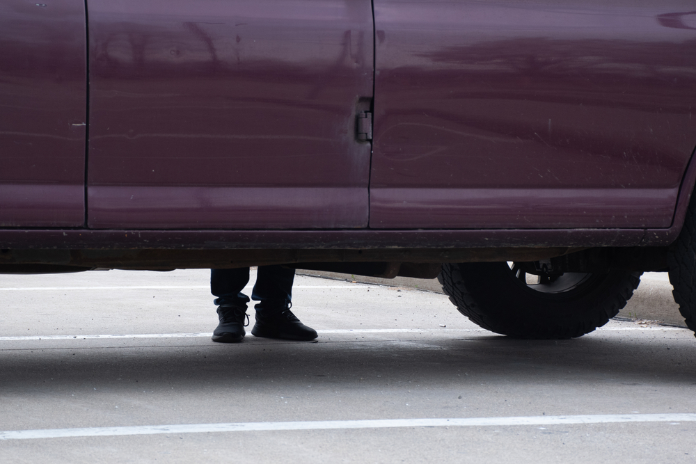 Purple Van,Varevogn,Shady,Man,Mand