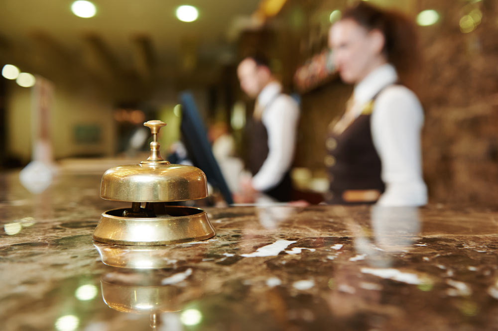 Hotel,Reception,Counter,Desk,Bell, front desk, reseption, resepsjon, hotell