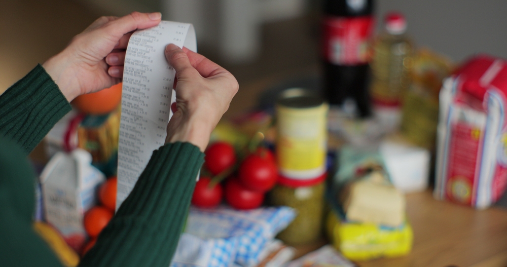 Receipt, Food,Groceries, shopping, kvittering, madvarer, dagligvarer