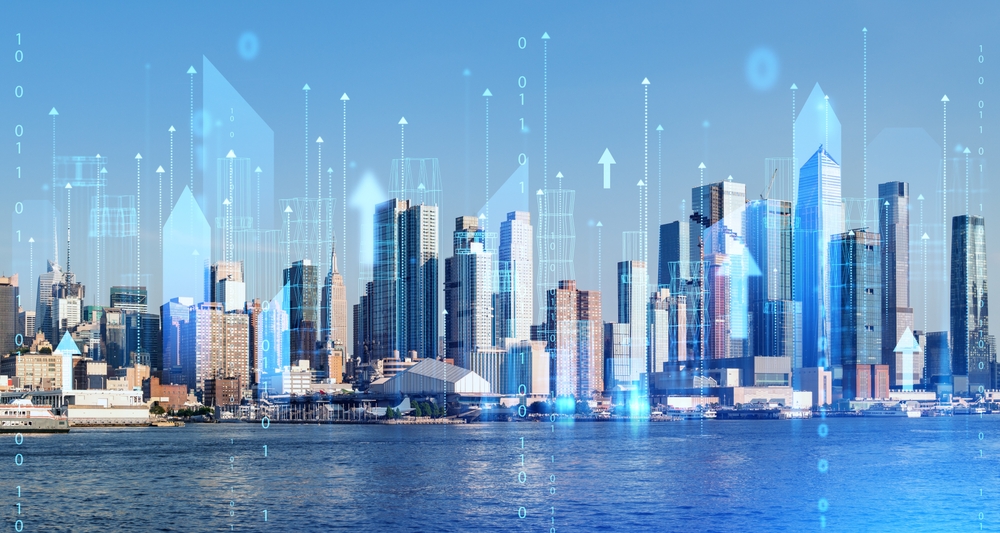 Modern city,skyline,storby,skyscrapers,skyskraber,højhuse