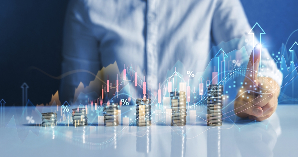 Interest rates,funds,investing,investment,dividends,commission,penge,renter,graf,graph
