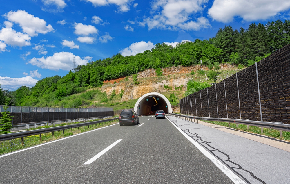 tunnel, tunel, bil, car