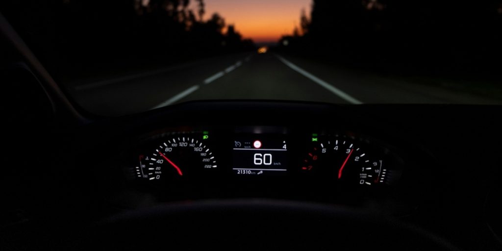 Driving, Speedometer, 60 km/t