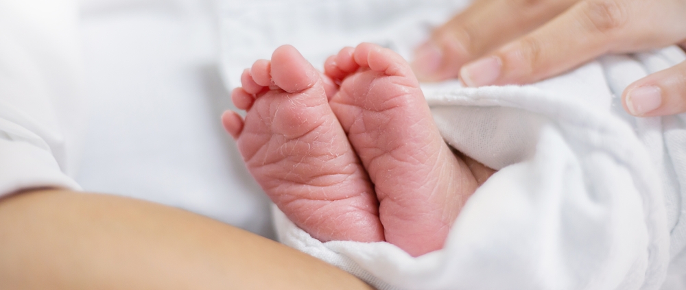 Newborn, baby, born, foot, barn, nyfødt