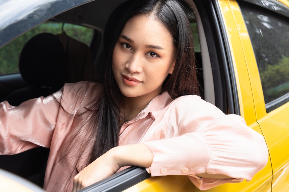 Female driver, taxi, taxa, cab, uber, kvindelig bilist