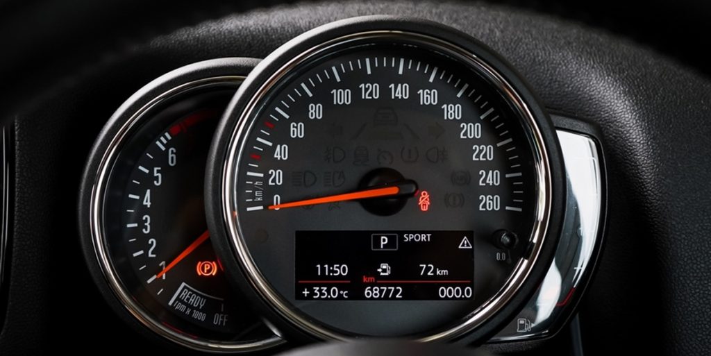 bil, speedometer, instrumentbræt