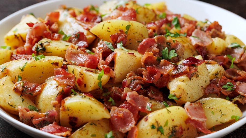 german food potato bacon