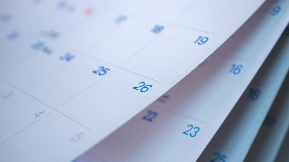 Kalender, datoer, 2025