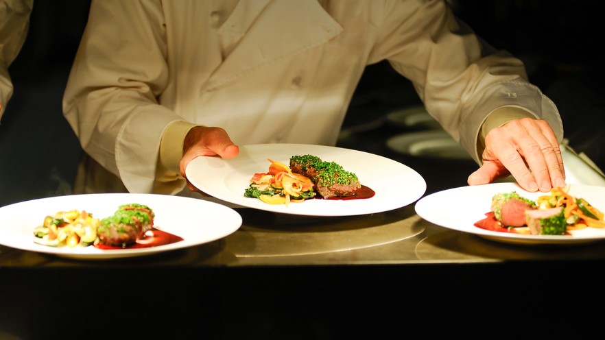 fine dining food