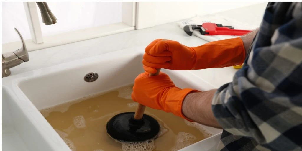 sink clogged man