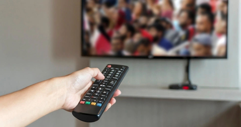 tv, fjerbetjening, remote