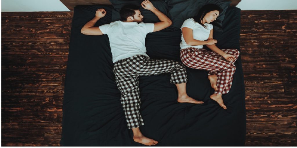 sleeping weird positions bed