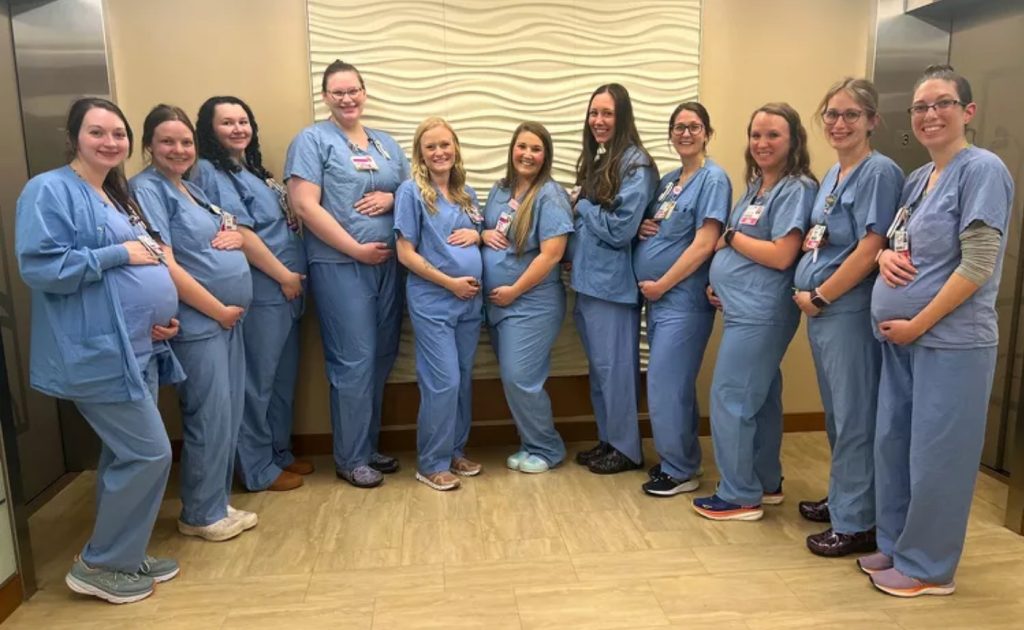 14 Gravide sygeplejersker, pregnant nurses