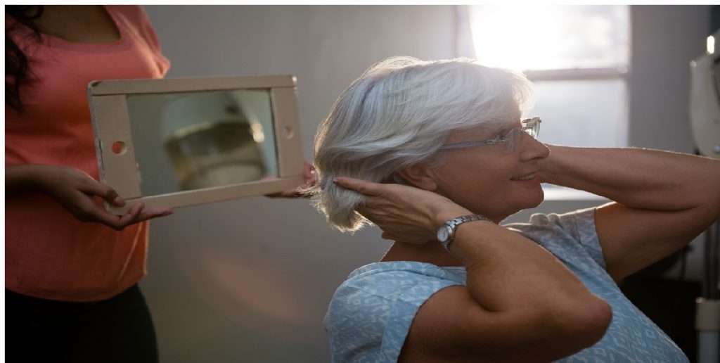 woman hairstyle elder