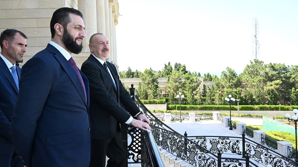 Ilham Aliyev, President of the Republic of Azerbaijan, held an expanded meeting with Ahmed al-Sharaa, President of the Syrian Arab Republic