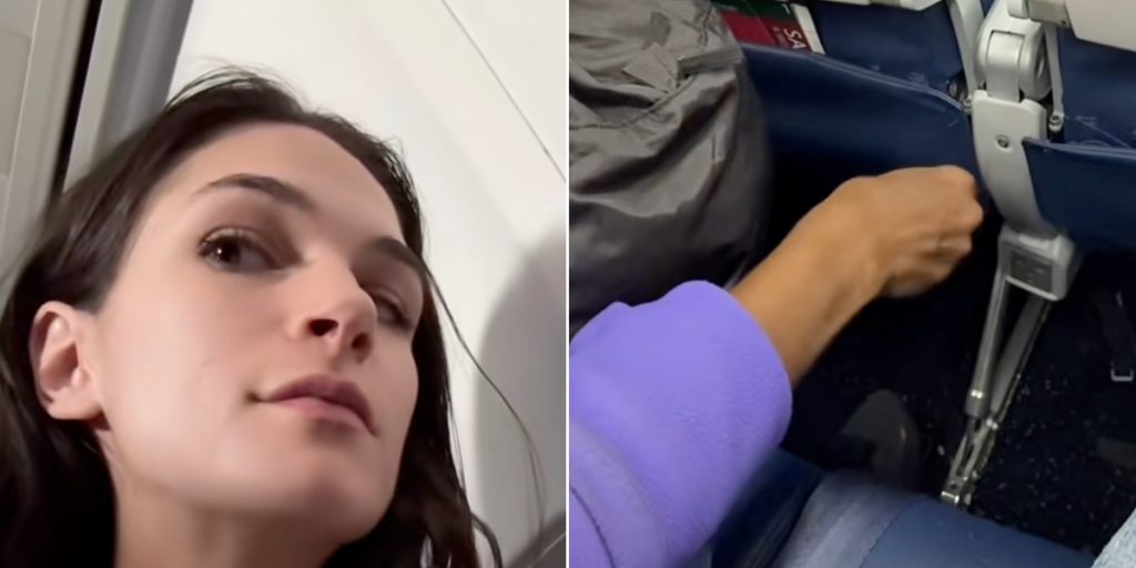 Kvinde vågner fra sin lur på fly: Så opdager hun, hvad hendes ‘ulækre’ sidemakker har gang i