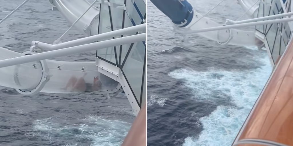 Krydstogtpassager skulle prøve rutsjebane, der hænger over havet: Så skete det, der ikke må ske