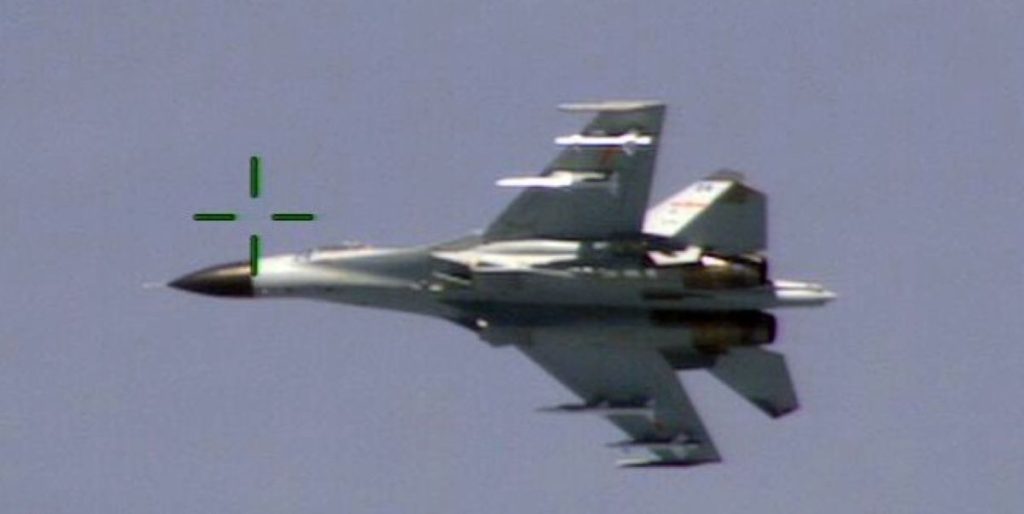 Chinese_Shenyang_J-11_from_below warplane fighterjet