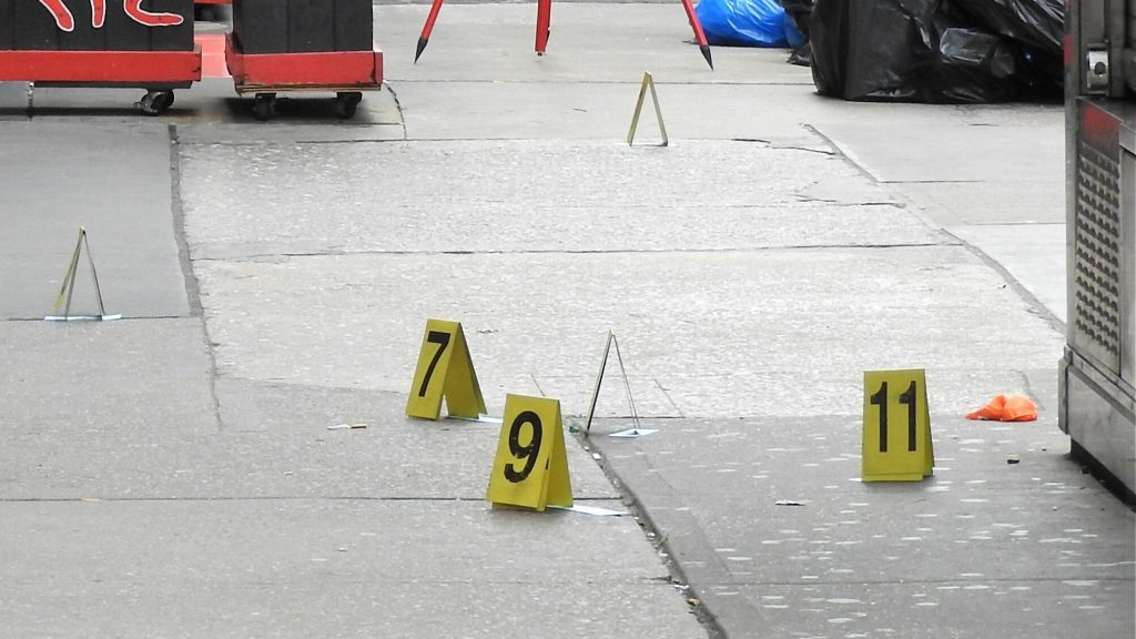 Crime scene markers