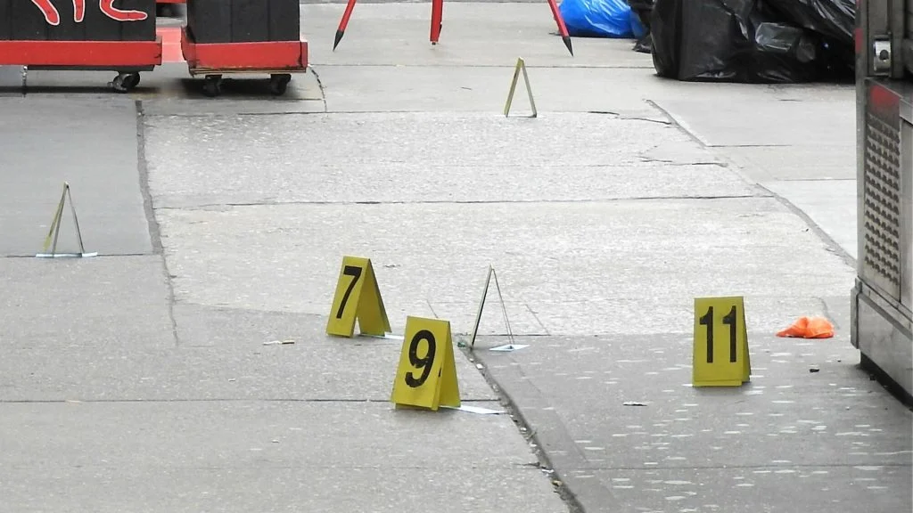 Crime scene markers