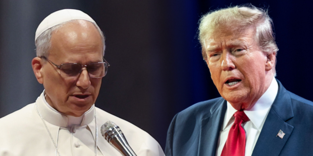 Pope Leo, Donald Trump