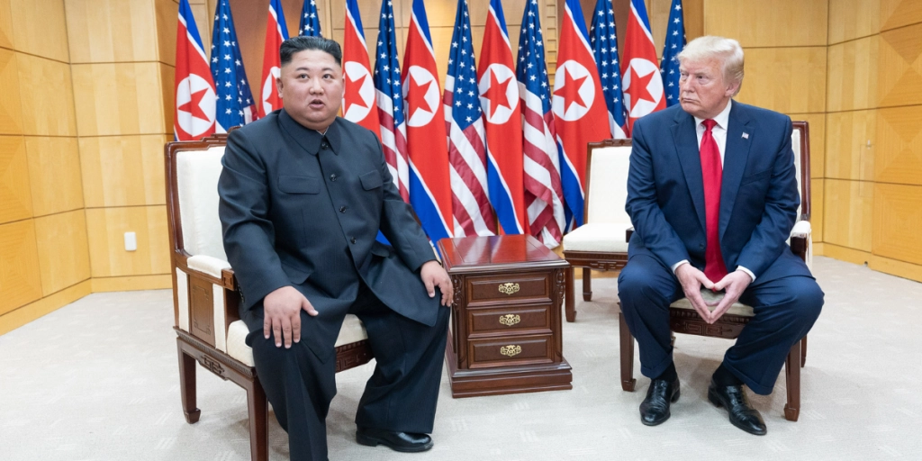 Trump and KIm Jong Un