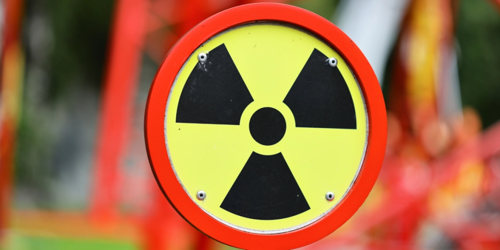 Radioactive radon skilt