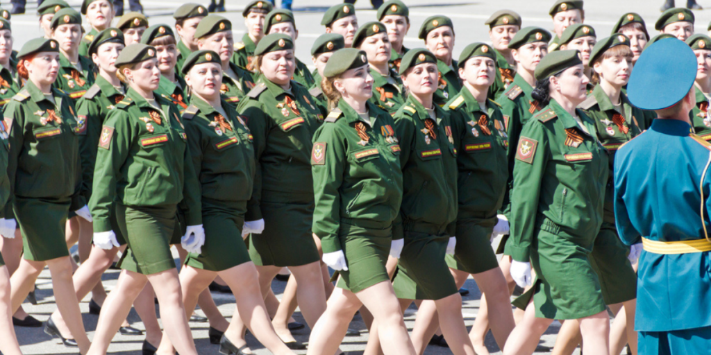 Russian female soldiers