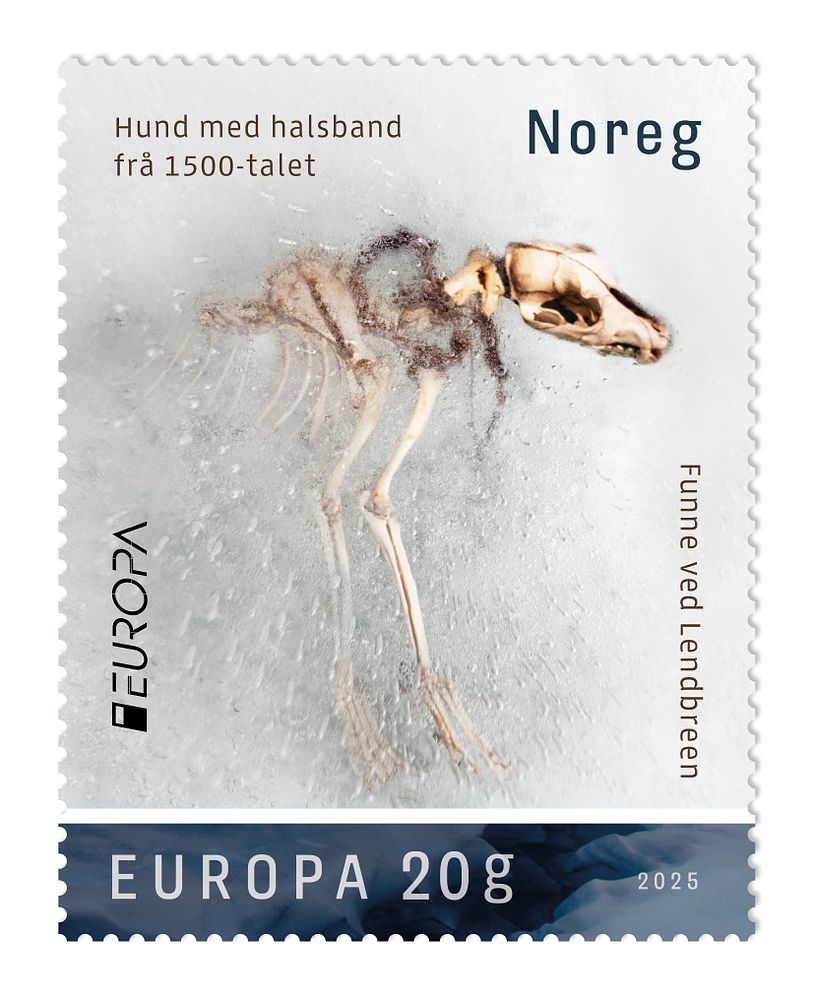 Europas fineste frimerke, frimærke, stamp, frozen dog