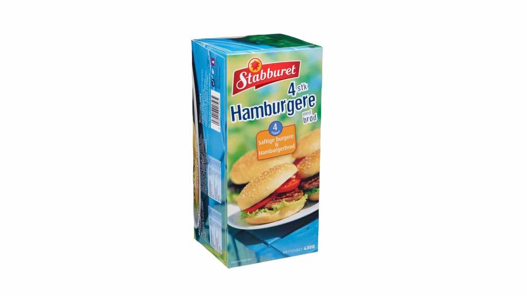 Hamburger med brød tilbakekalles